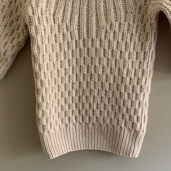 MARC JACOBS Cozy Cream Chunky Knit Turtleneck Sweater top - Size M - Picture 4 of 10
